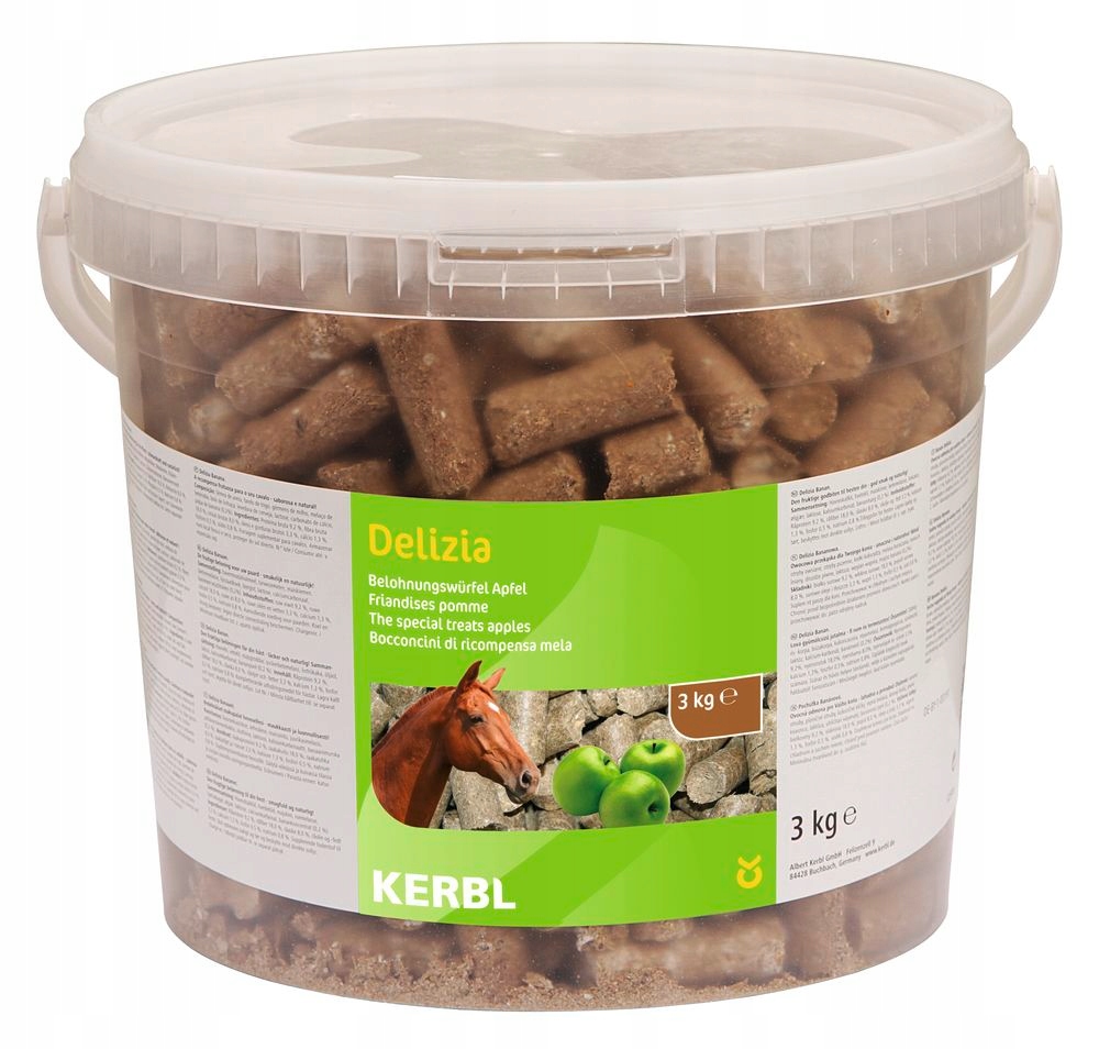 

Delizia Musli Jabłkowe 3kg Przysmak Koni Nagroda