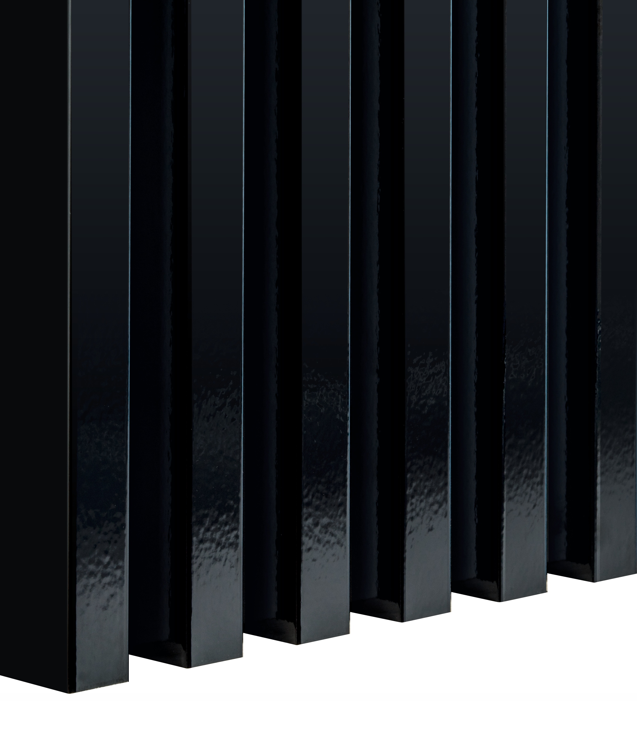 

3D Lamele Premium Panele Ścienne Czerń Połysk 12sz