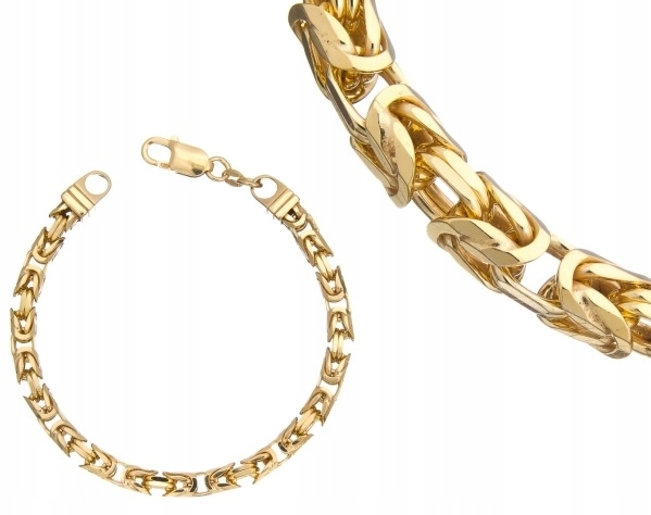 Stříbrný Náramek Královský Bizantinský Vzor 22CM 6MM