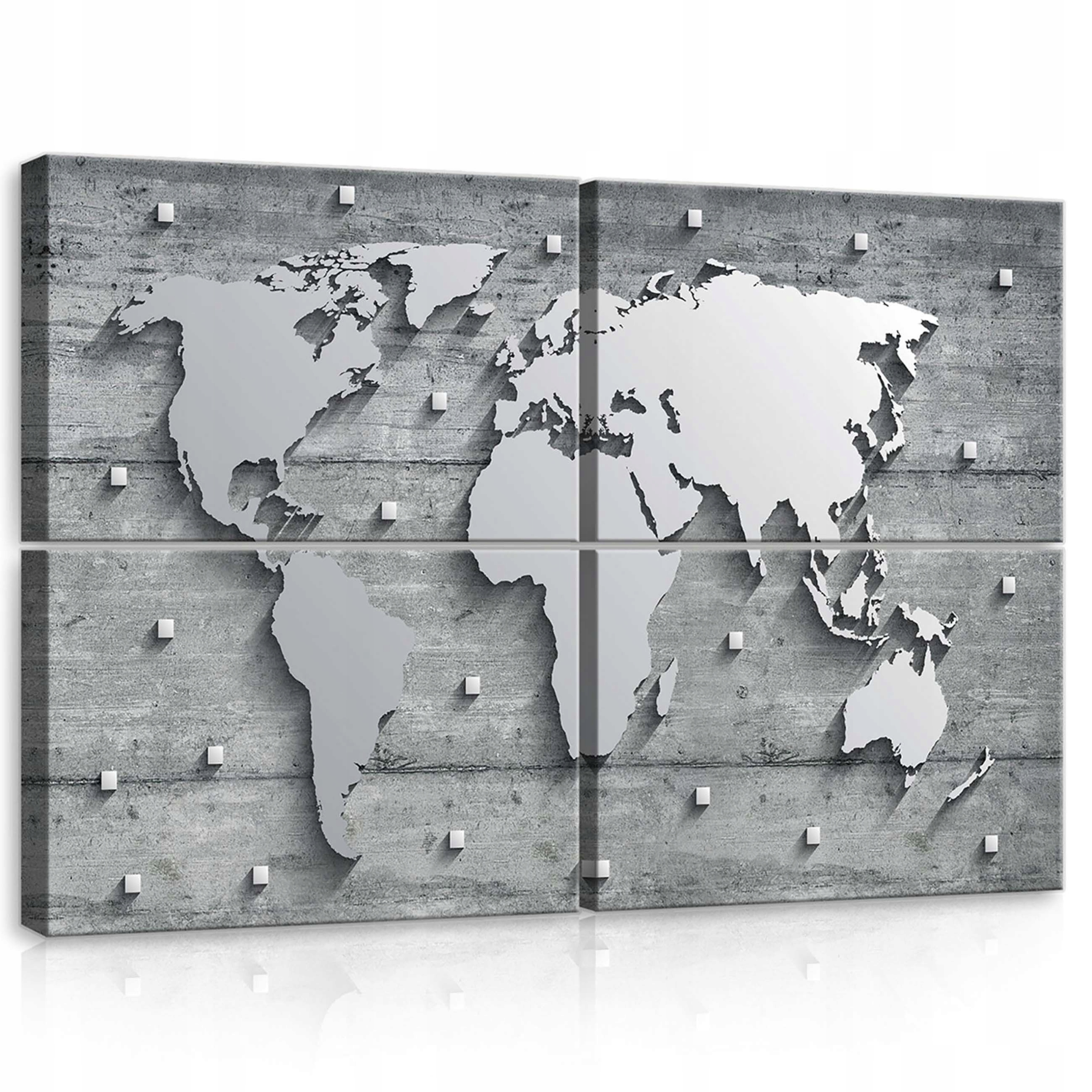 Obraz 120x80 modulárny abstrakcia mapa sveta škandinávsky minimalizmus