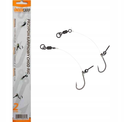 Przypon karpiowy Chod Rig 5 cm haczyk Choddy 8 gotowy 2 sztuki Undercarp