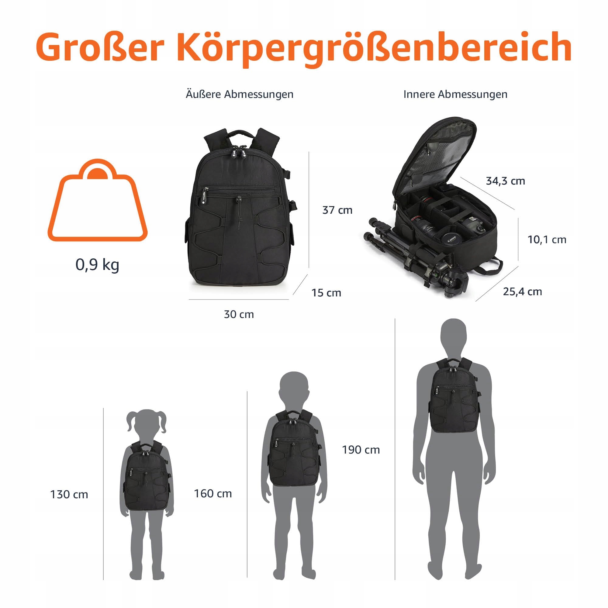 AMAZON BASICS PLECAK NA APARAT DSLR WODOODPORNY I ODPORNY NA WSTRZĄSY — miniatura 4