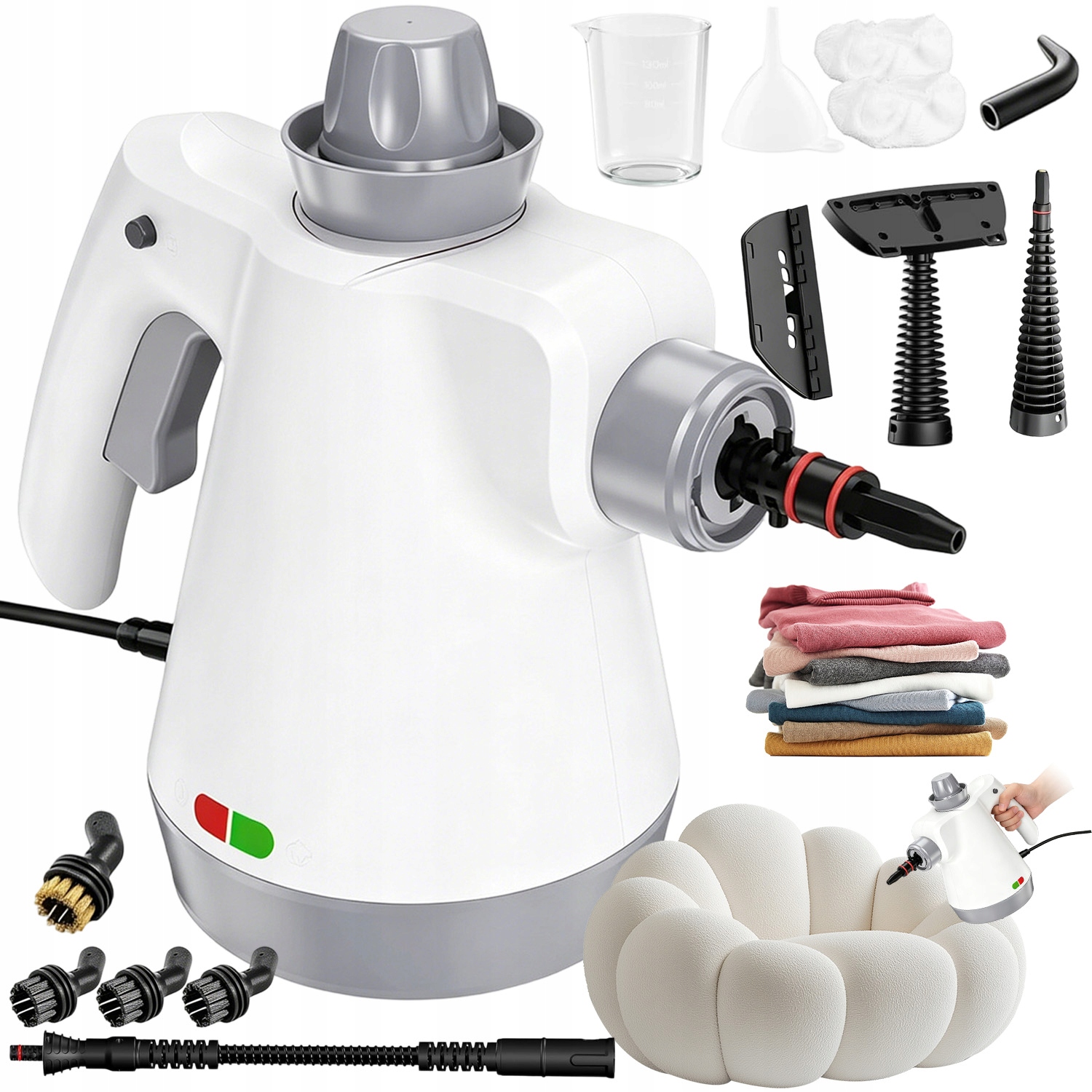 Parní Čistič Oken, Čistič Spár, Ruční Napařovač 1050 W 440 ML 3 M Bílý