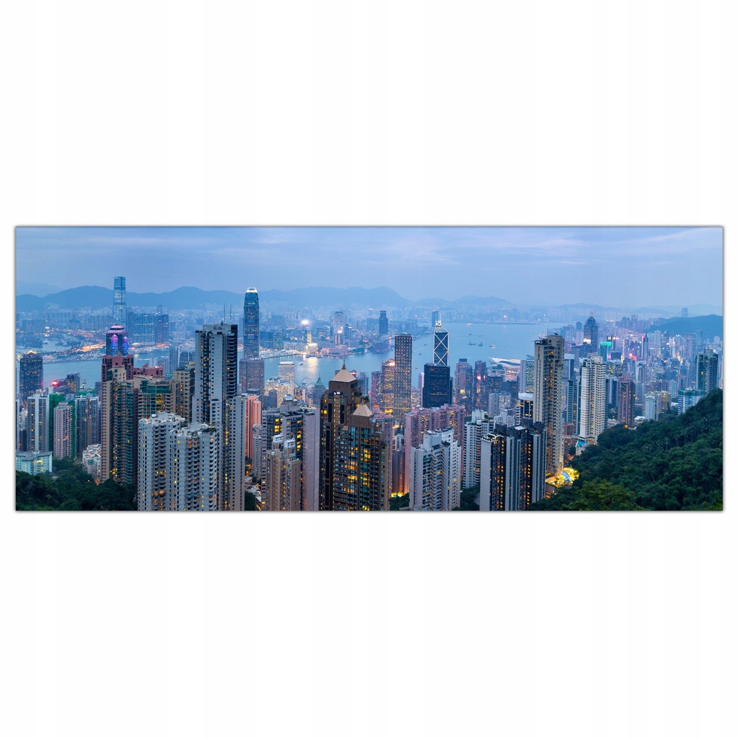 Hong Kong Přístav 125x50 Skleněné panely do kuchyně