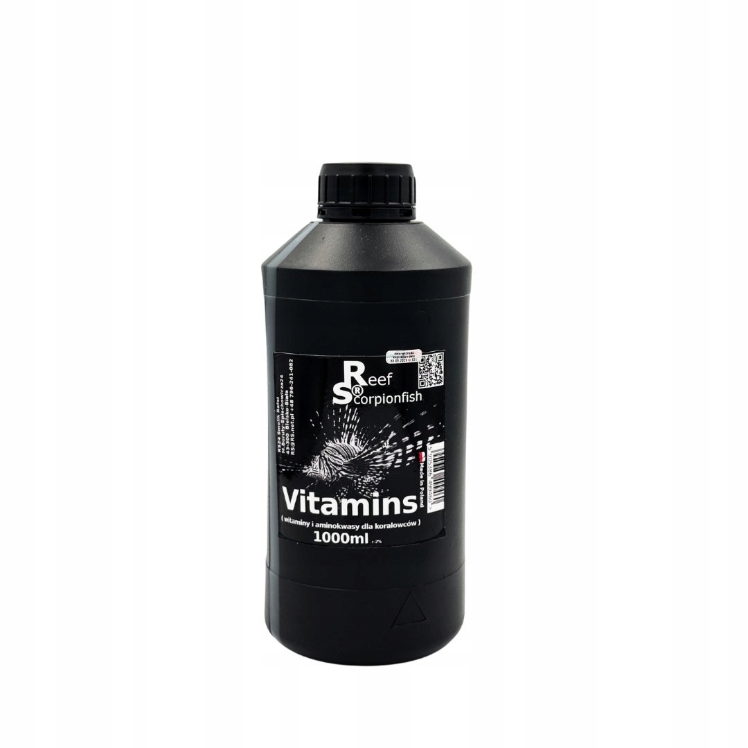 Vitamíny Aminokyseliny Pro Korály Reef Scorpionfish Vitaminy 1000 ML Tekutina