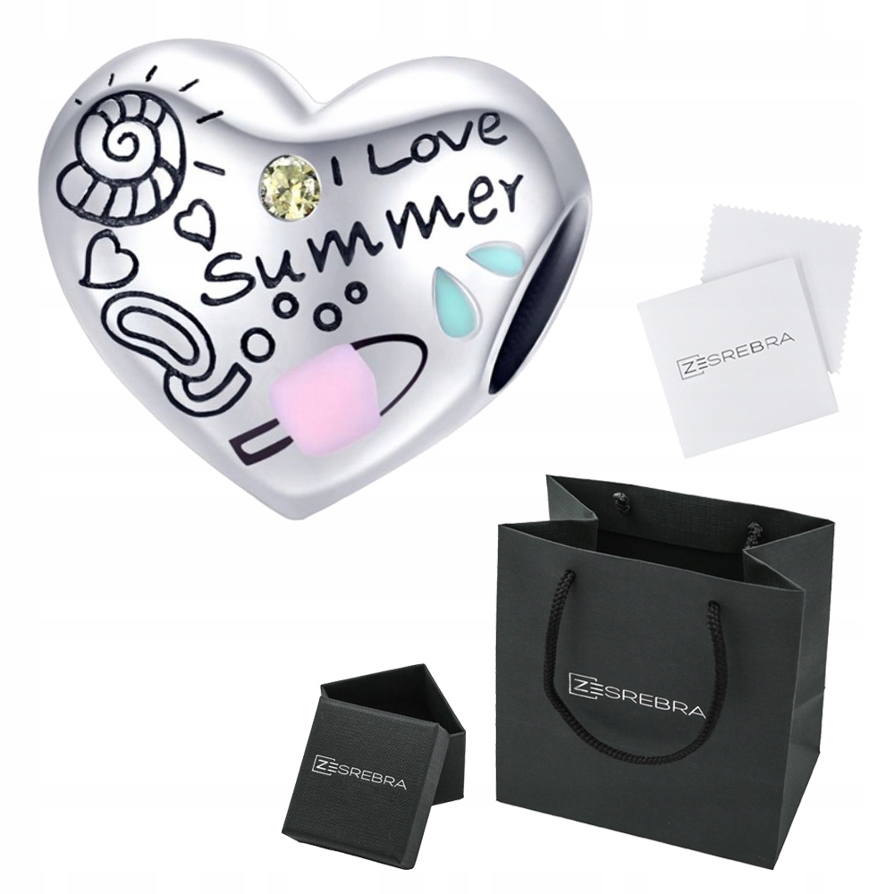 

Charms Serce Summer do Pandora srebro 925 koralik
