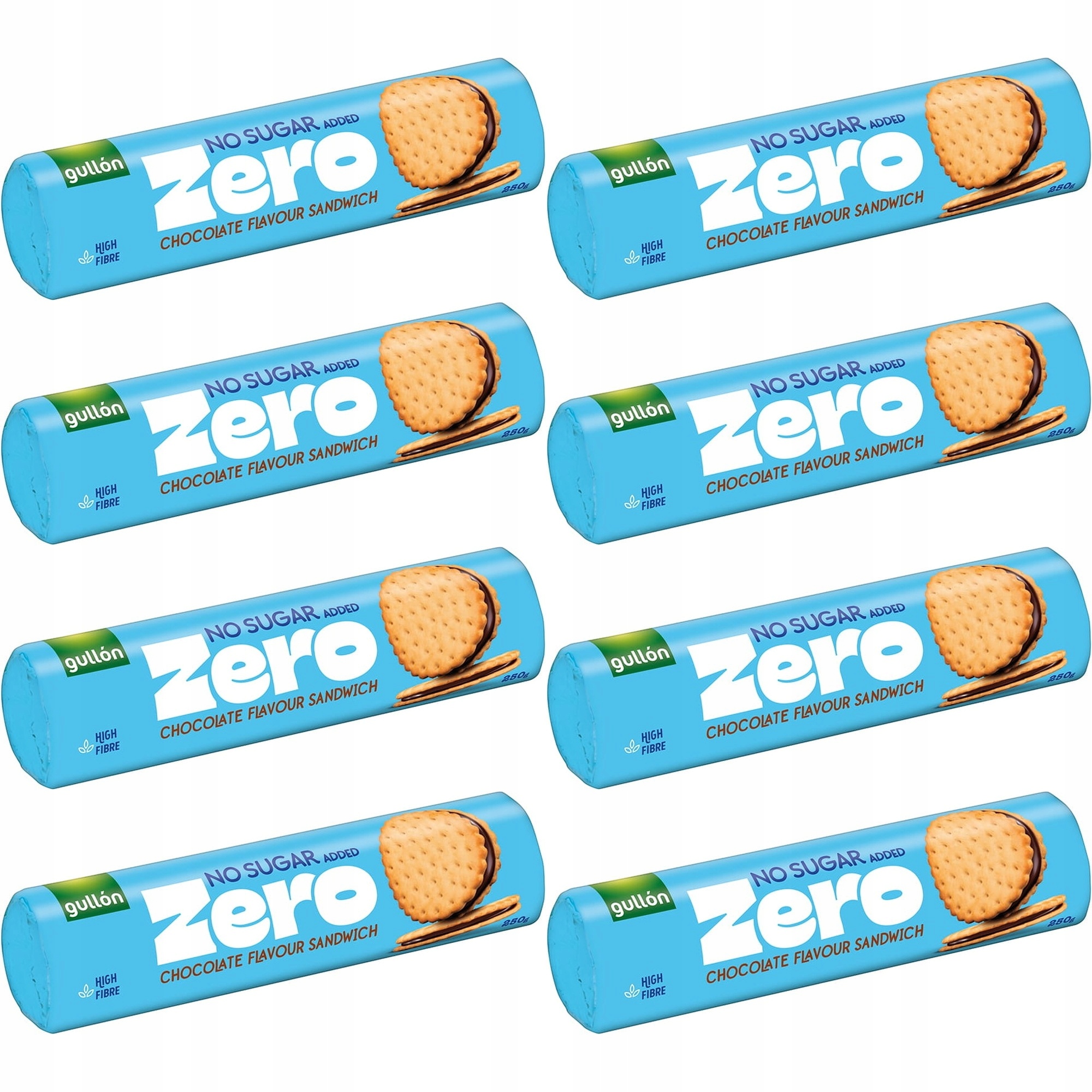 8 x Gullon Markizy z nadzieniem kakaowym bez dodatku cukru 250 g