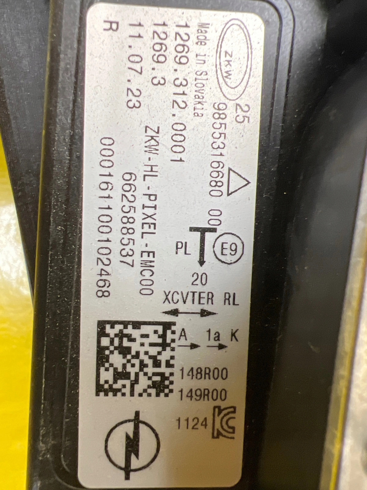 light right Opel Astra 6 VI L 21- Full Led 9855316680