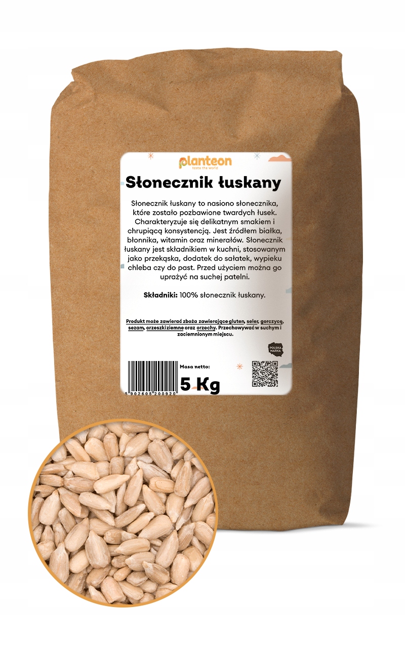 Levně Slunečnicová semínka loupaná 5 kg