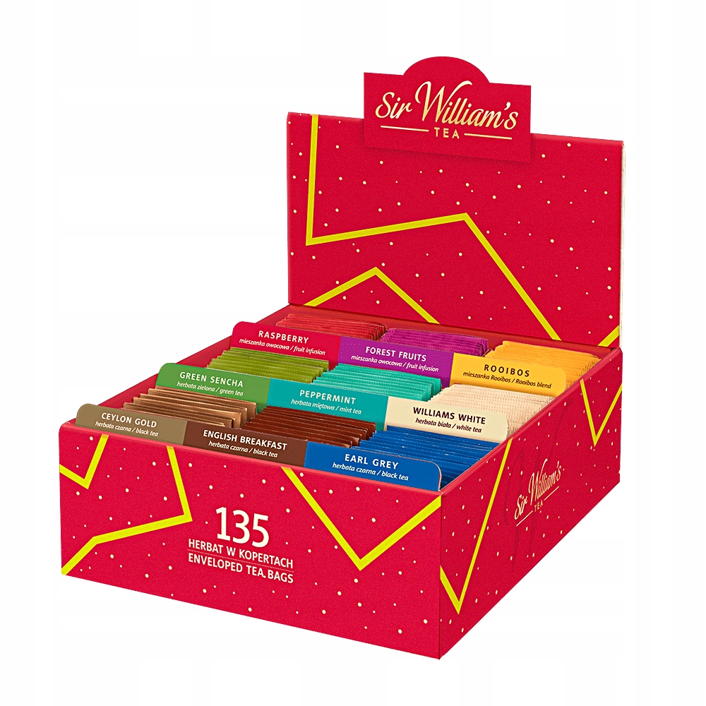Zestaw Herbat Sir Williams Tea Prezenter Tekturowy 135 Saszetek