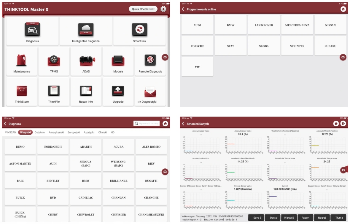 THINKTOOL MASTER X THINKCAR SmatLinkOnlinePassThru Marka Thinkcar