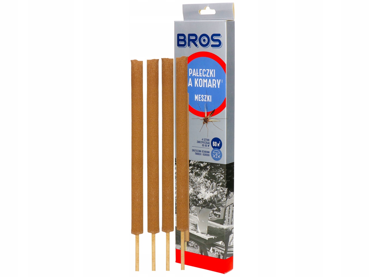 PAŁECZKI NA KOMARY MESZKI OWADY LATAJĄCE PRZECIW KOMAROM BROS (4 SZT) EAN (GTIN) 5904517002227