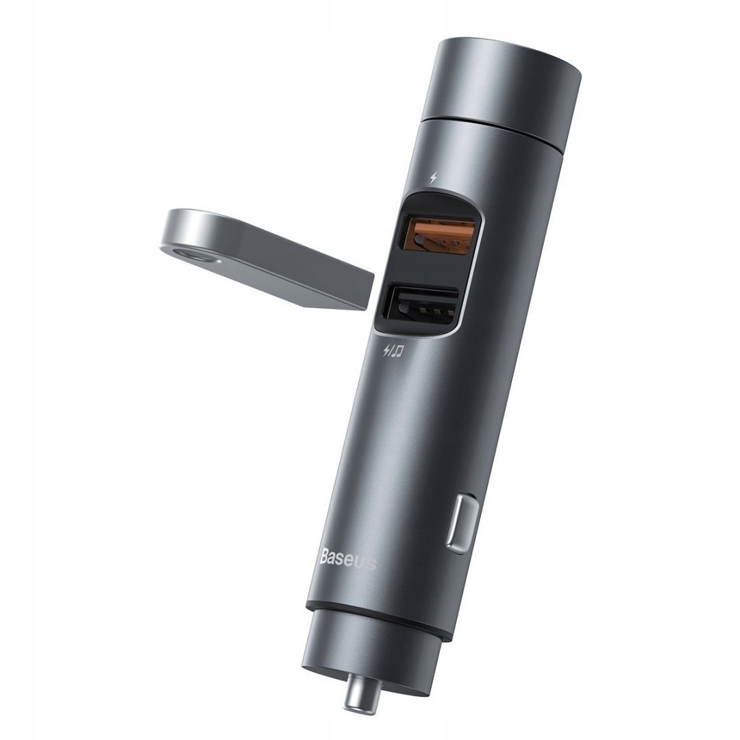 

Baseus Ładowarka Transmiter Fm 2xUSB QC3.0 Afc Fcp