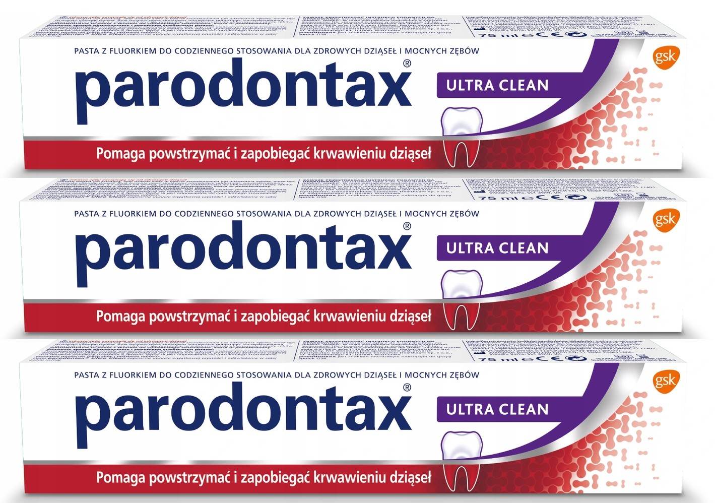 

Parodontax Ultra Clean pasta do zębów 3 szt