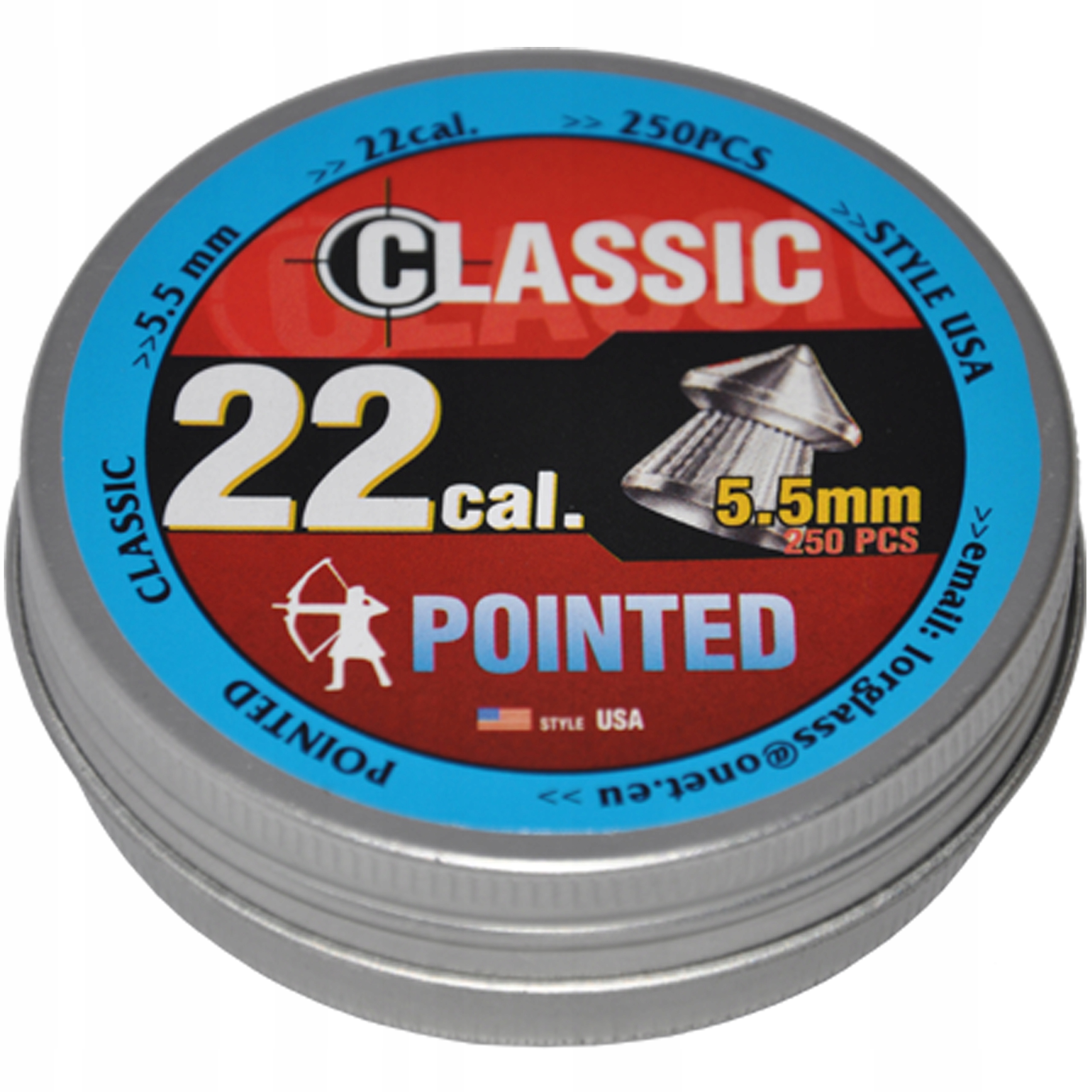 

Śrut Classic Pointed 5,5 mm 250 szt. Ostry Usa