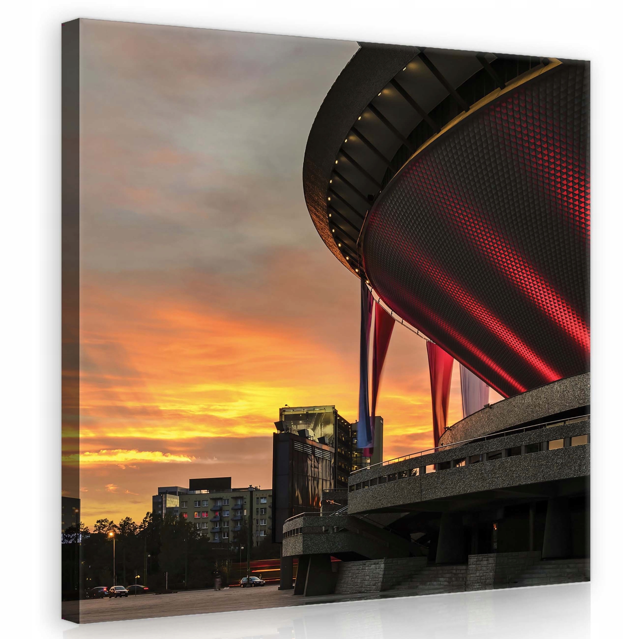 Obraz 80x80 Architektonický západ Harmonie ve městě Městská krajina