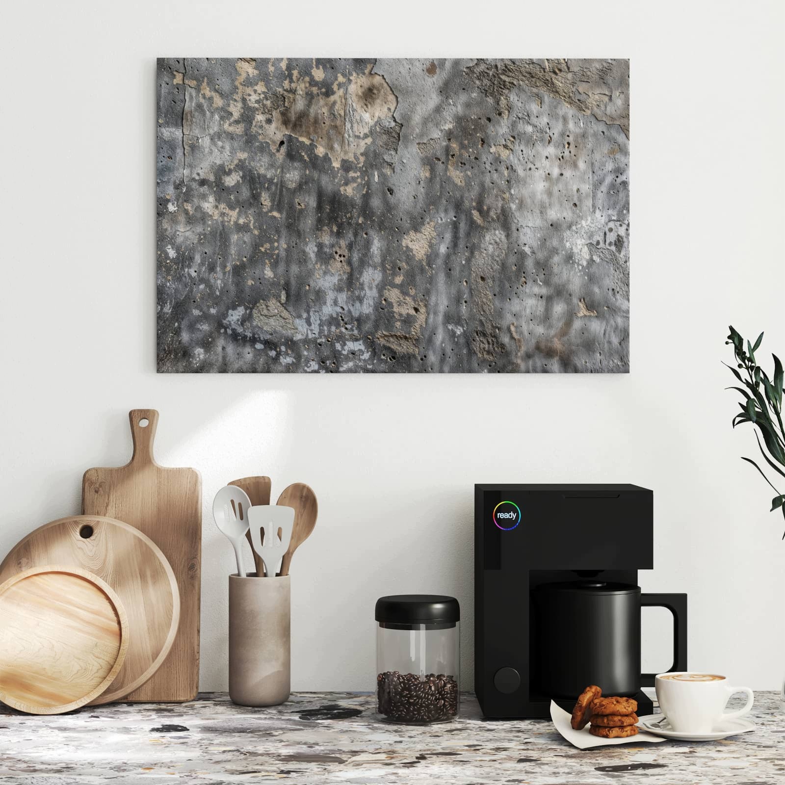 Magnetická tabule Drsné Betonová stěna 60 × 40 cm
