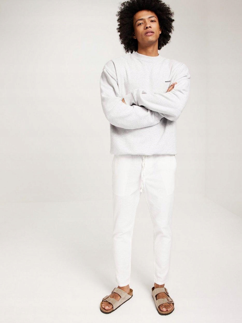 BIAŁE SPODNIE E2B NG5__M ONLY & SONS Rozmiar M