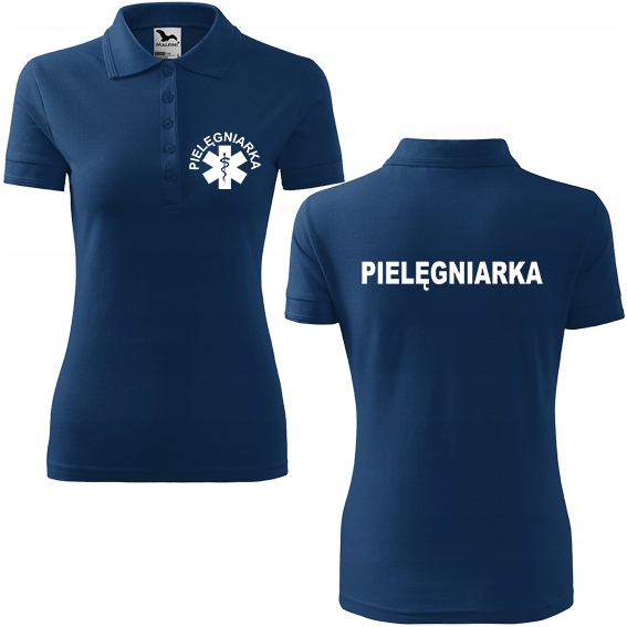 Damska Koszulka polo PIELĘGNIARKA 87 M