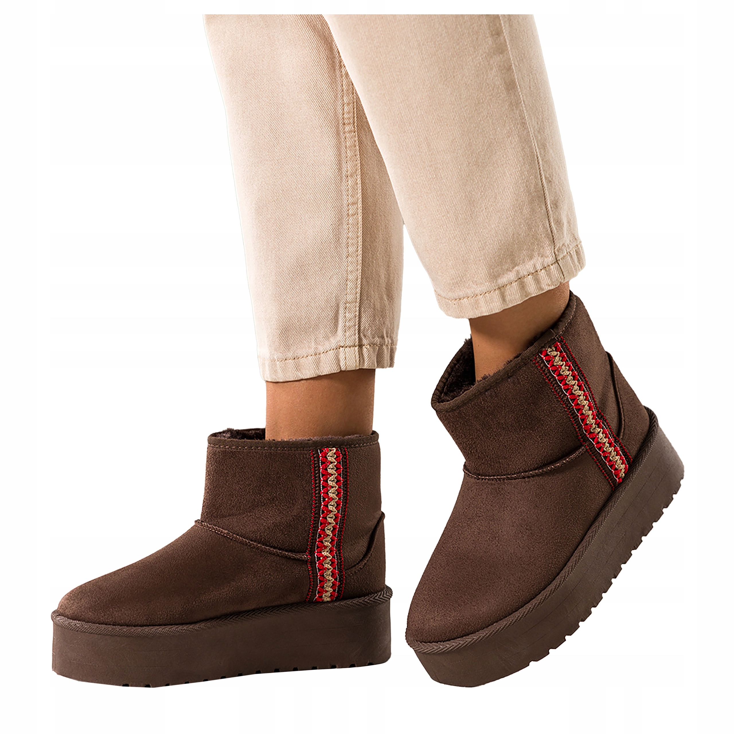 Čokoládové Sněhule Dámské Pohodlné Běžící platforma Mukluki r 40