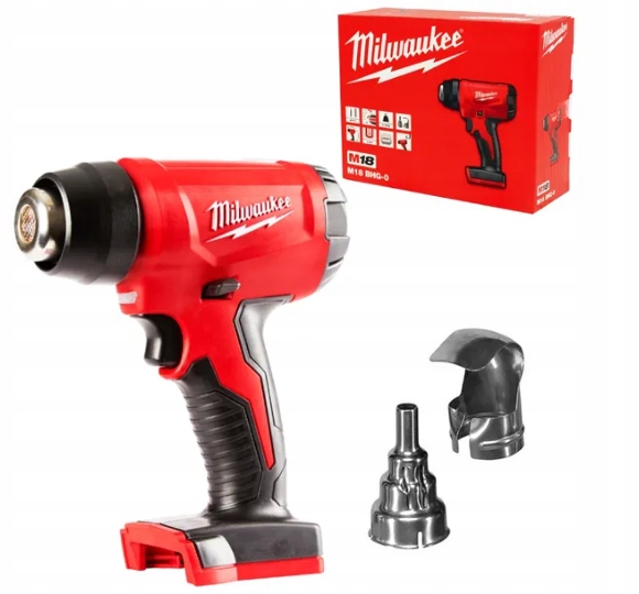 Opalarka akumulatorowa Milwaukee M18 BHG-0 18V dodatkowe końcówki 470°C
