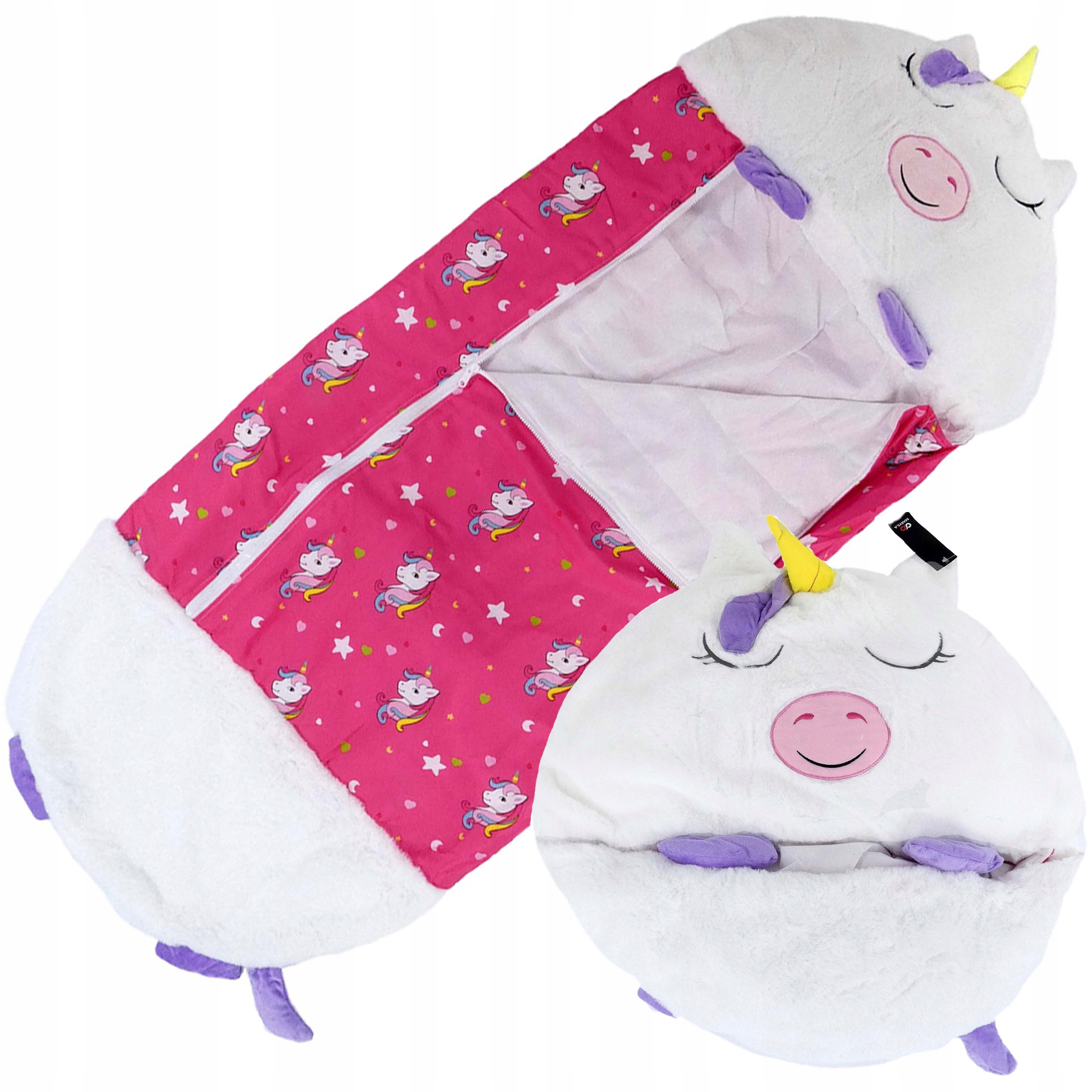 

Śpiwór Dziecięcy Poduszka 2w1 Unicorn Jednorożec