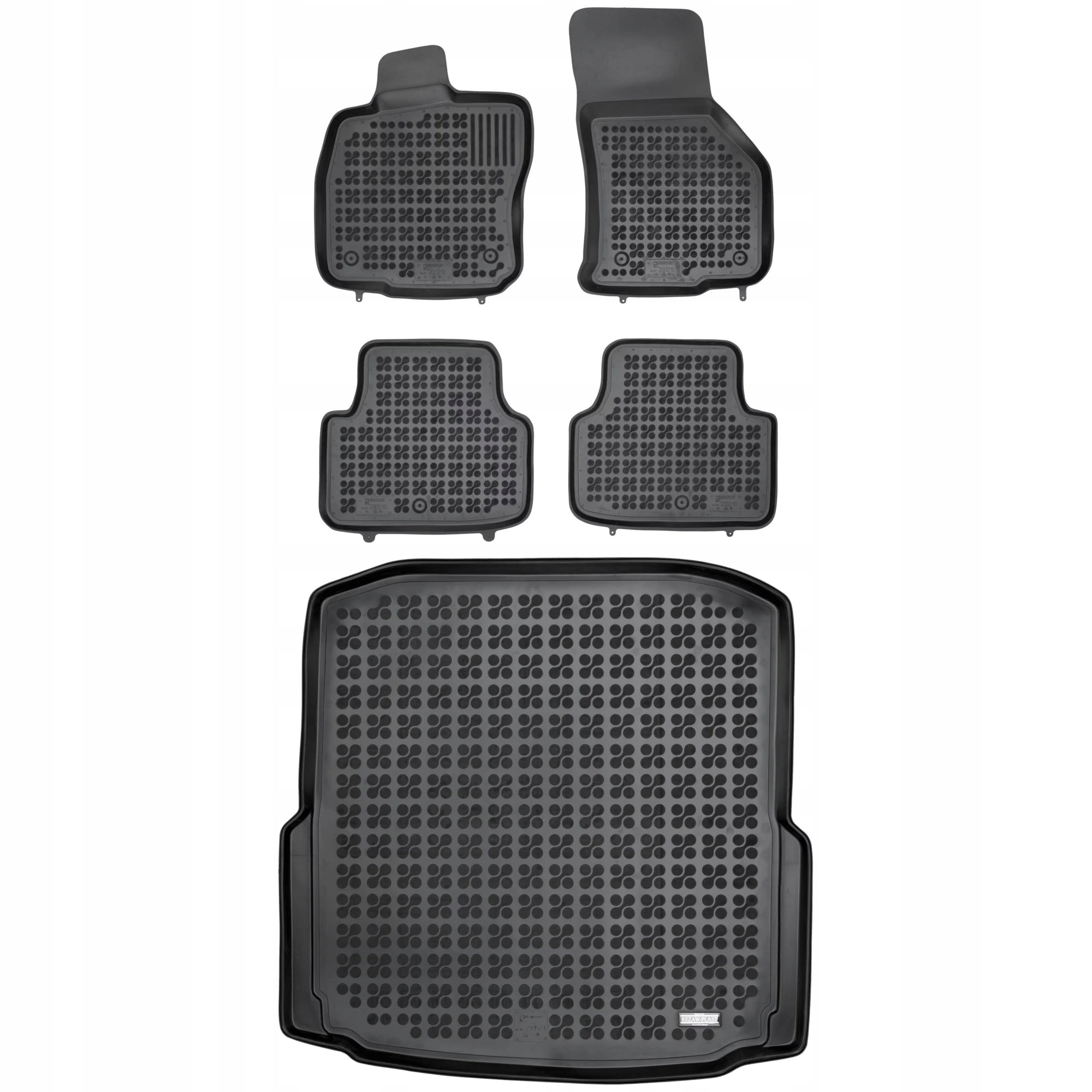 Gumová sada koberčekov a rohože Škoda Octavia III 2013-2019 Hatchback