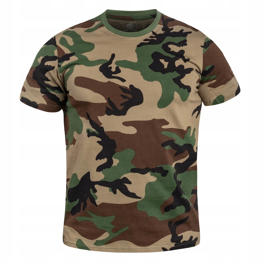 Koszulka bawełniana męska moro T-shirt Helikon-Tex Us Woodland 3XL