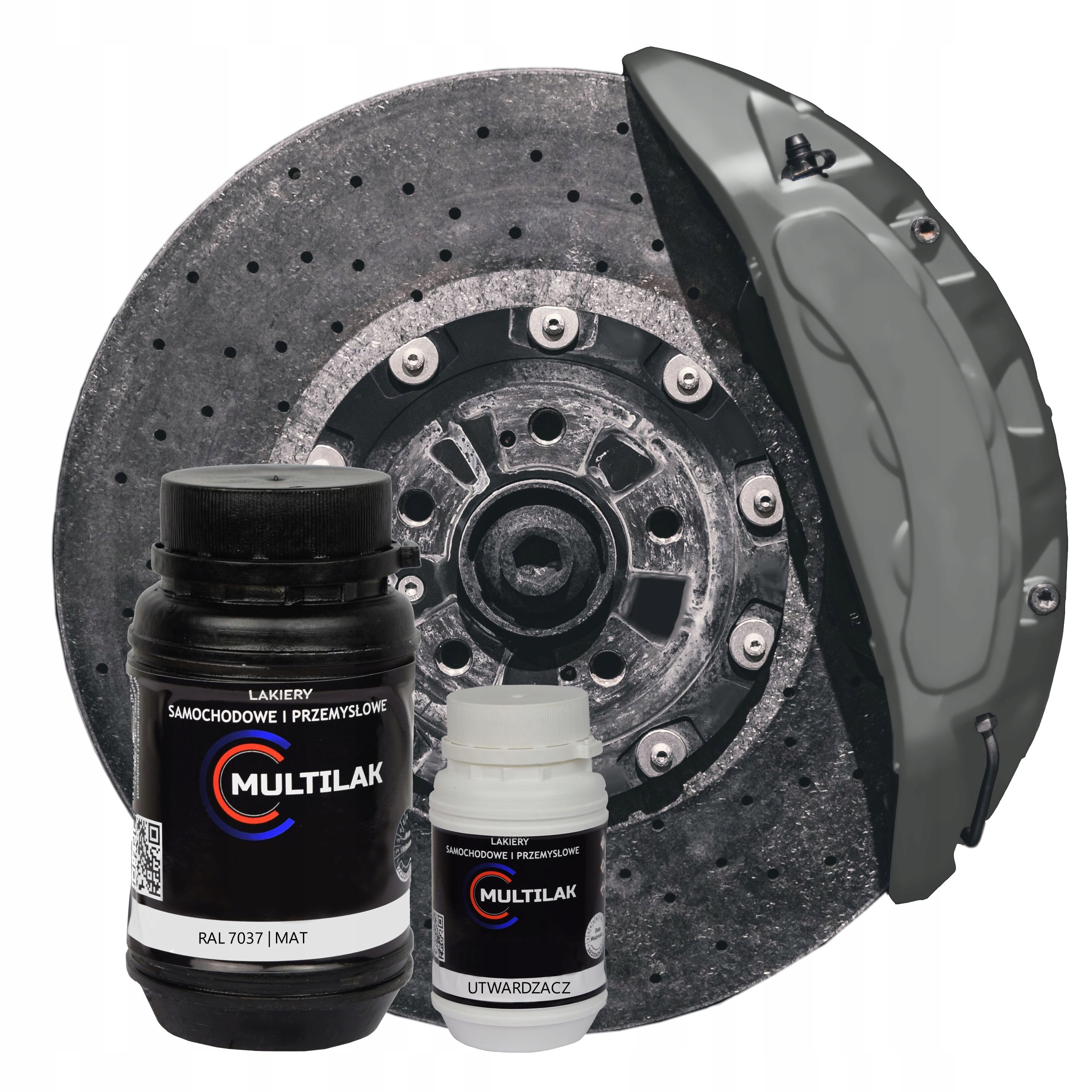 Lakier farba do zacisków hamulcowych Ral 7037 mat