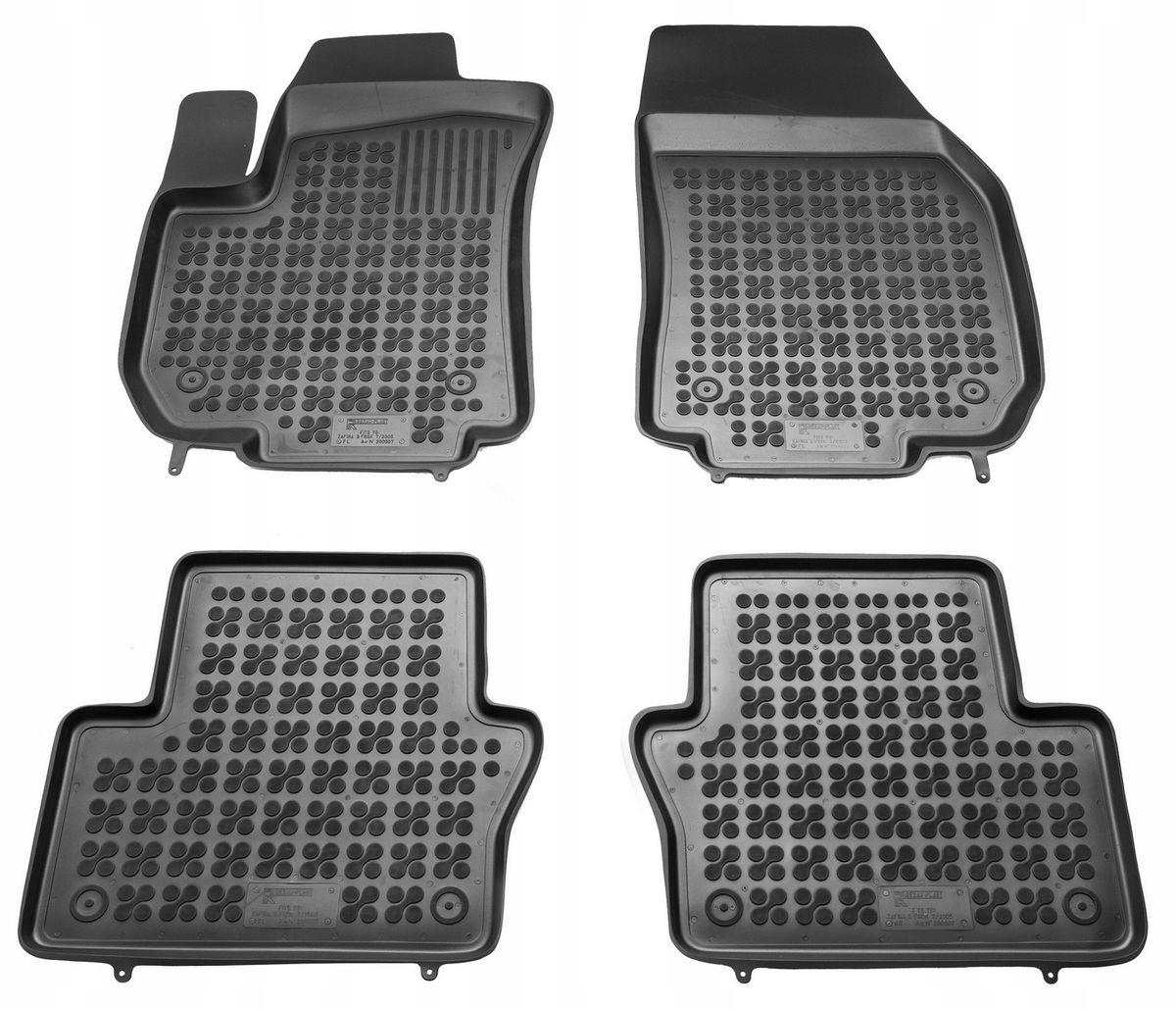 Gumové autokoberce Opel Zafira B, 2007-2014