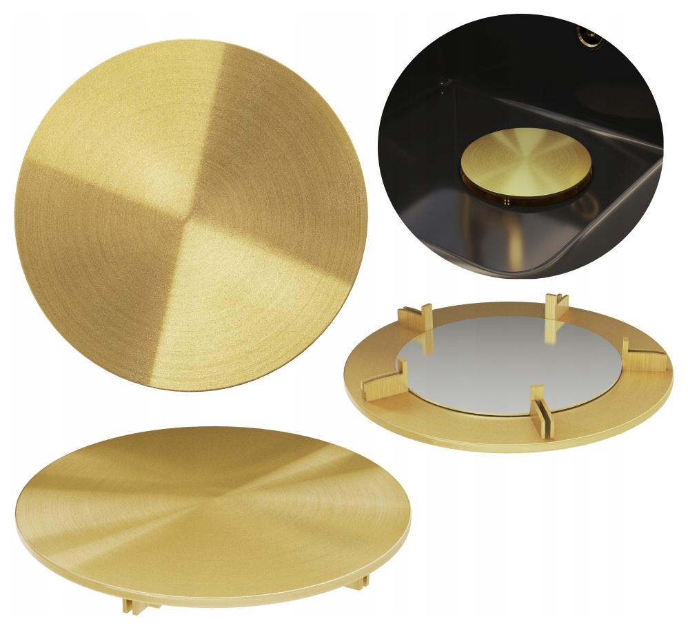 Kryt Zátka Do Dřezu Odtoku Zlatá Kulatá Krytka Sifonu