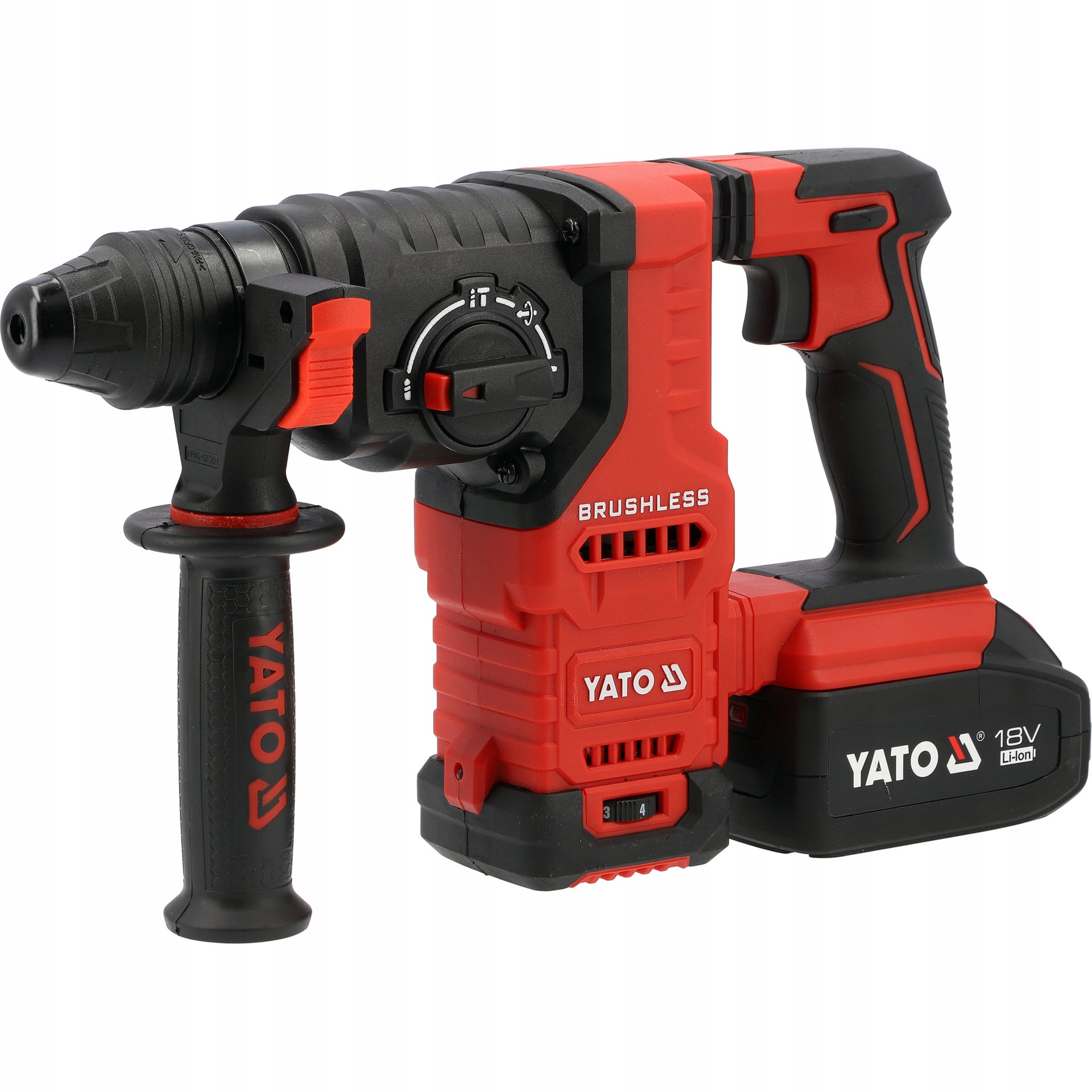 Młotowiertarka 18V Sds Plus Bezszczotkowa 2X4AH Akumulatory Udar Yato