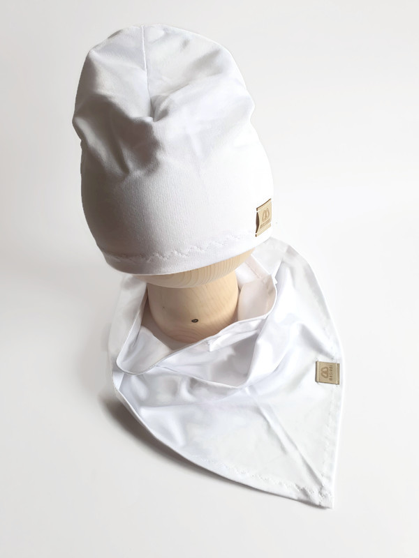 

Zestaw Damski Czapka + Chusta Biały 54-58cm
