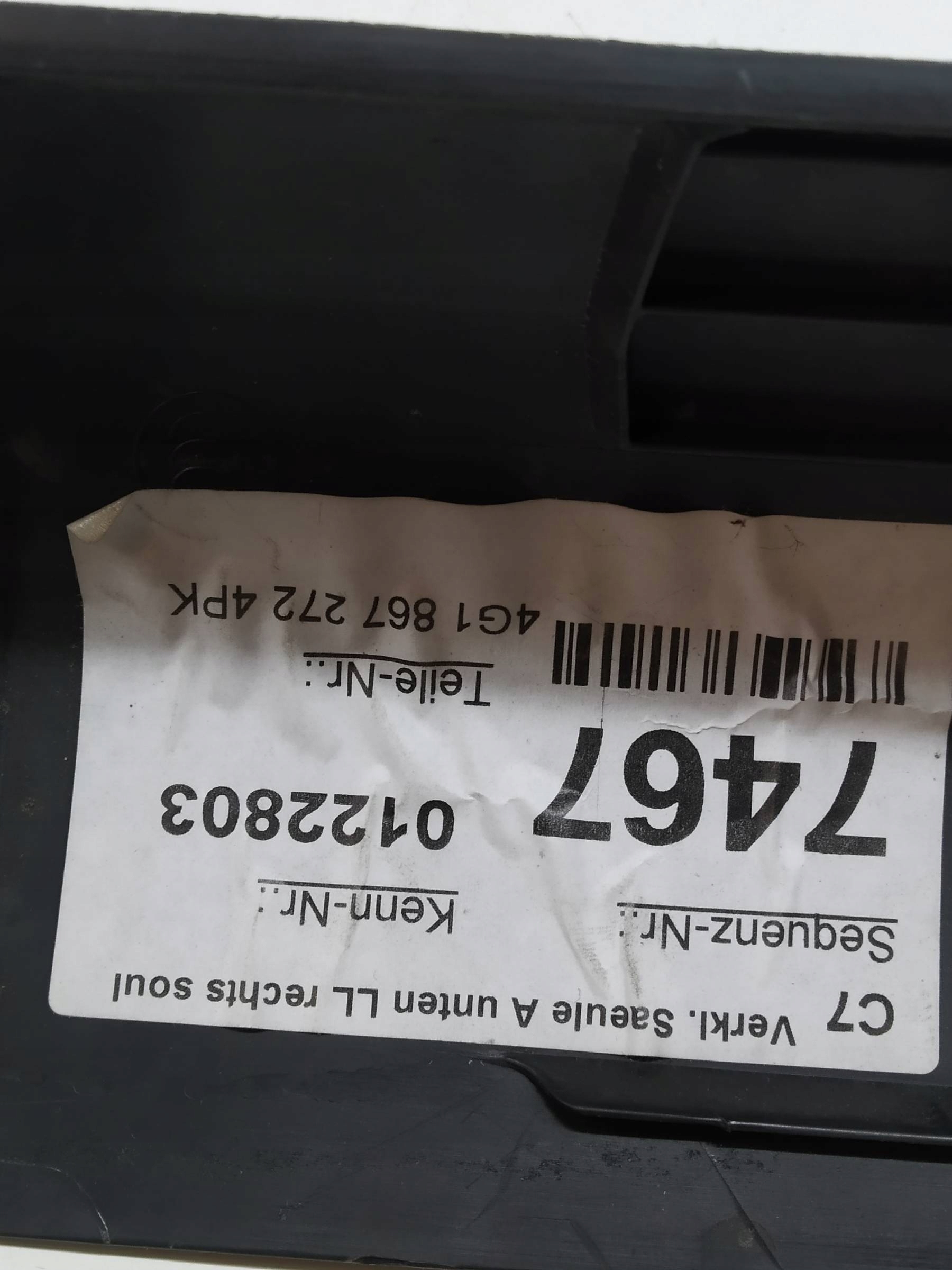 kryt PRAHU levá pravá KOMPLET Audi A7 a (2010-2018) 4G