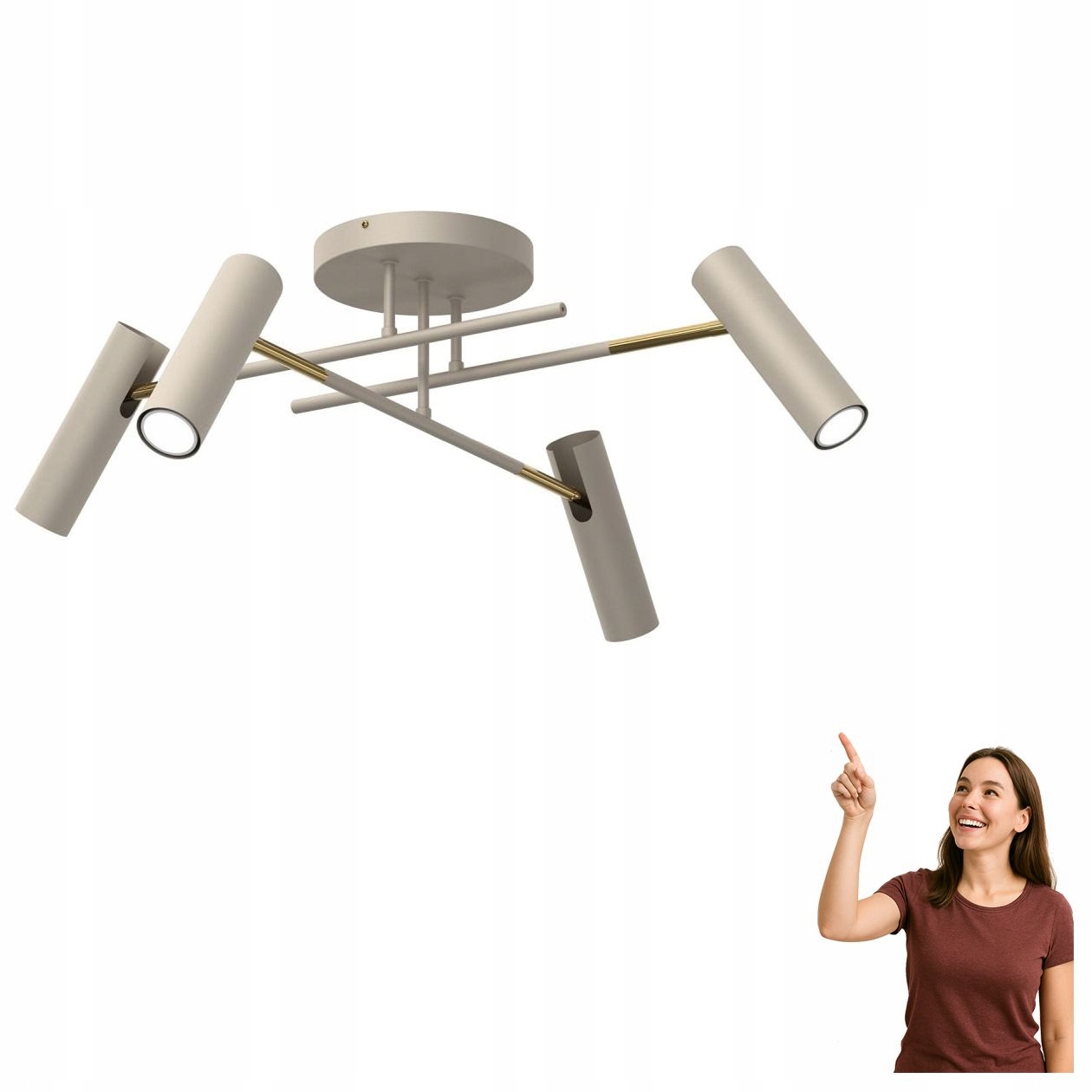 Stropní svítidlo s bodovým osvětlením Axion 278 Luminex