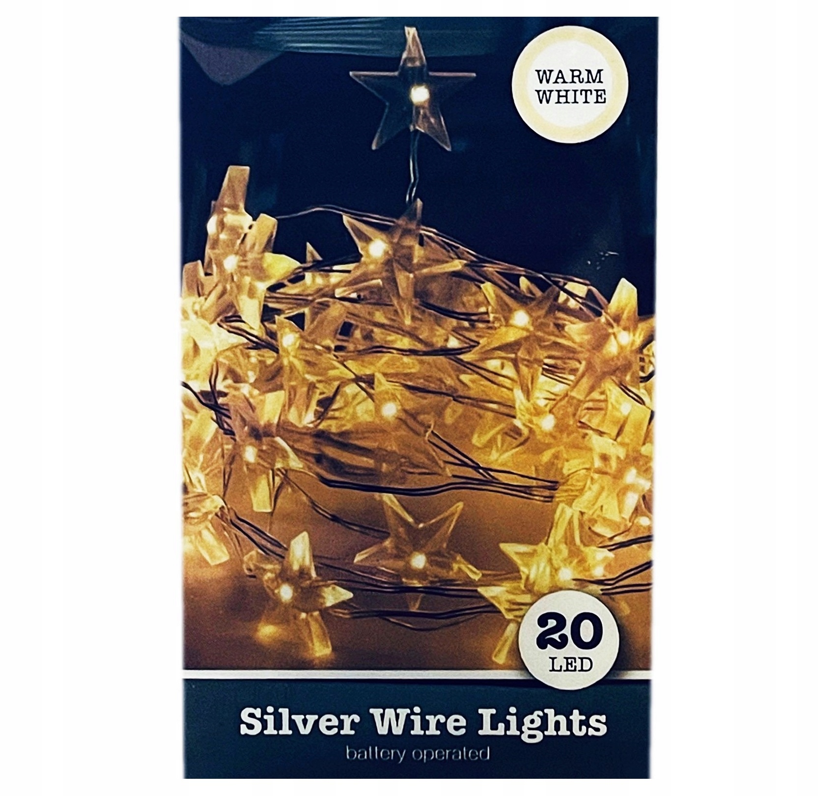 

Lampki Choinkowe Drucik 20 Micro Led Gwiazdki Bc