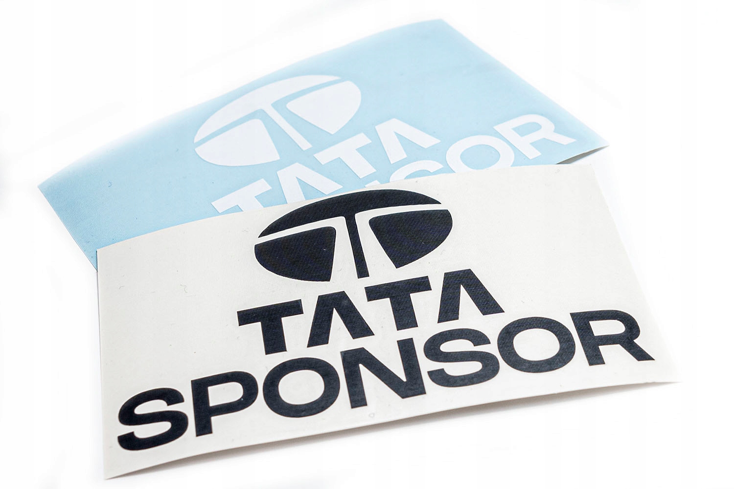 Naklejka ploterowa Tata Sponsor sticker bez tła wodoodporna