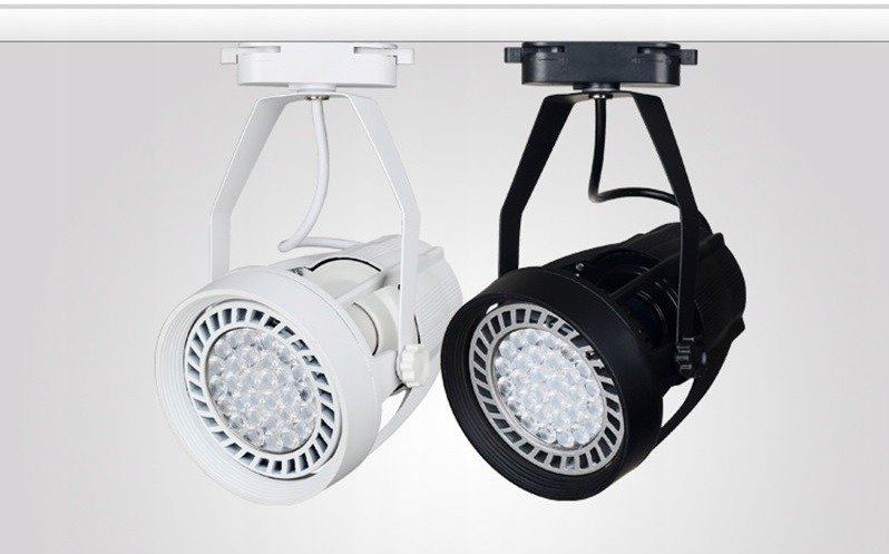 Oprawa szynowa 1 fazowa czarna na żarówkę PAR30 Kod producenta 2x1x1-S381-M1-01