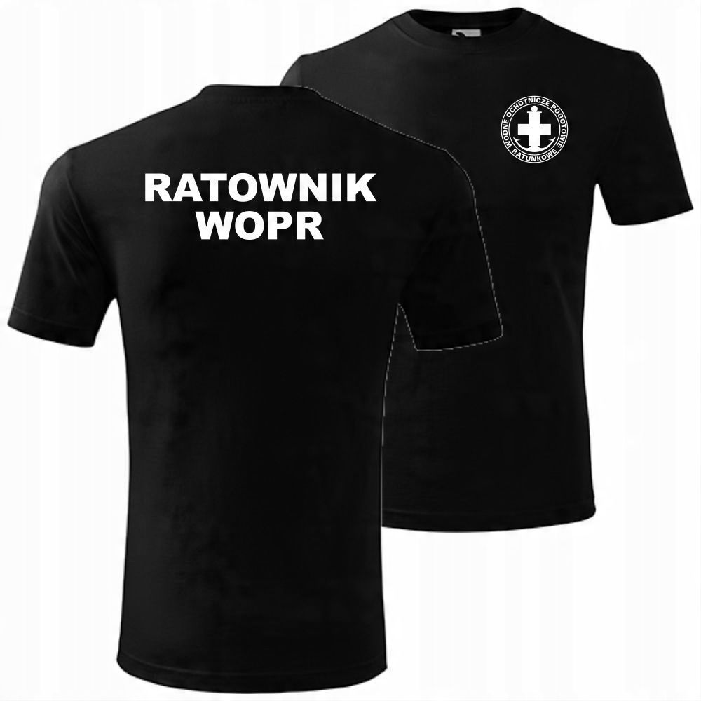 

Koszulka Męska Z Nadrukiem Ratownik Wopr T-shirt