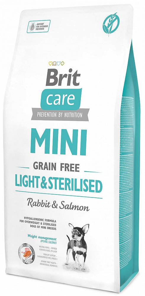 Brit Care Mini Grain Free Sterilised Rabbit&Salmon Sucha Karma dla Psa 2kg
