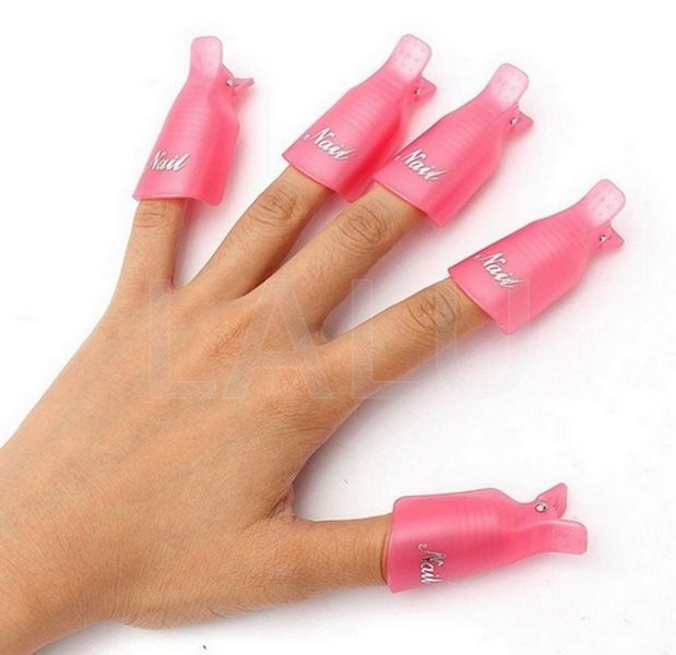 Klipsy do ściągania lakieru hybryd żelu ZESTAW 10 SZTUK Marka SUNONE