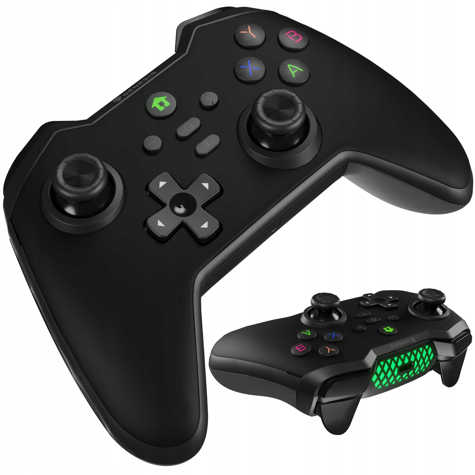 Gamepad Genesis Mangan 400 Bezprzewodowy PC/Switch 1 i 2 Pad Czarny