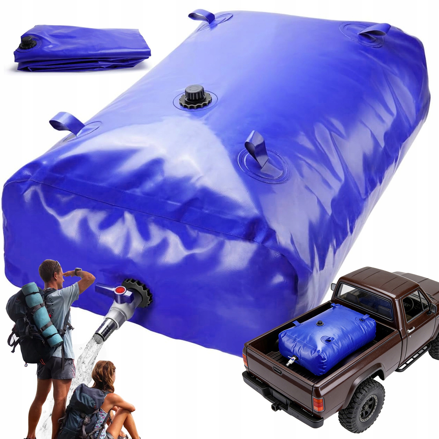 Nádoba Na Bubliny Pro Skladování Vody Nádrž Na Vodu Pvc 350 L