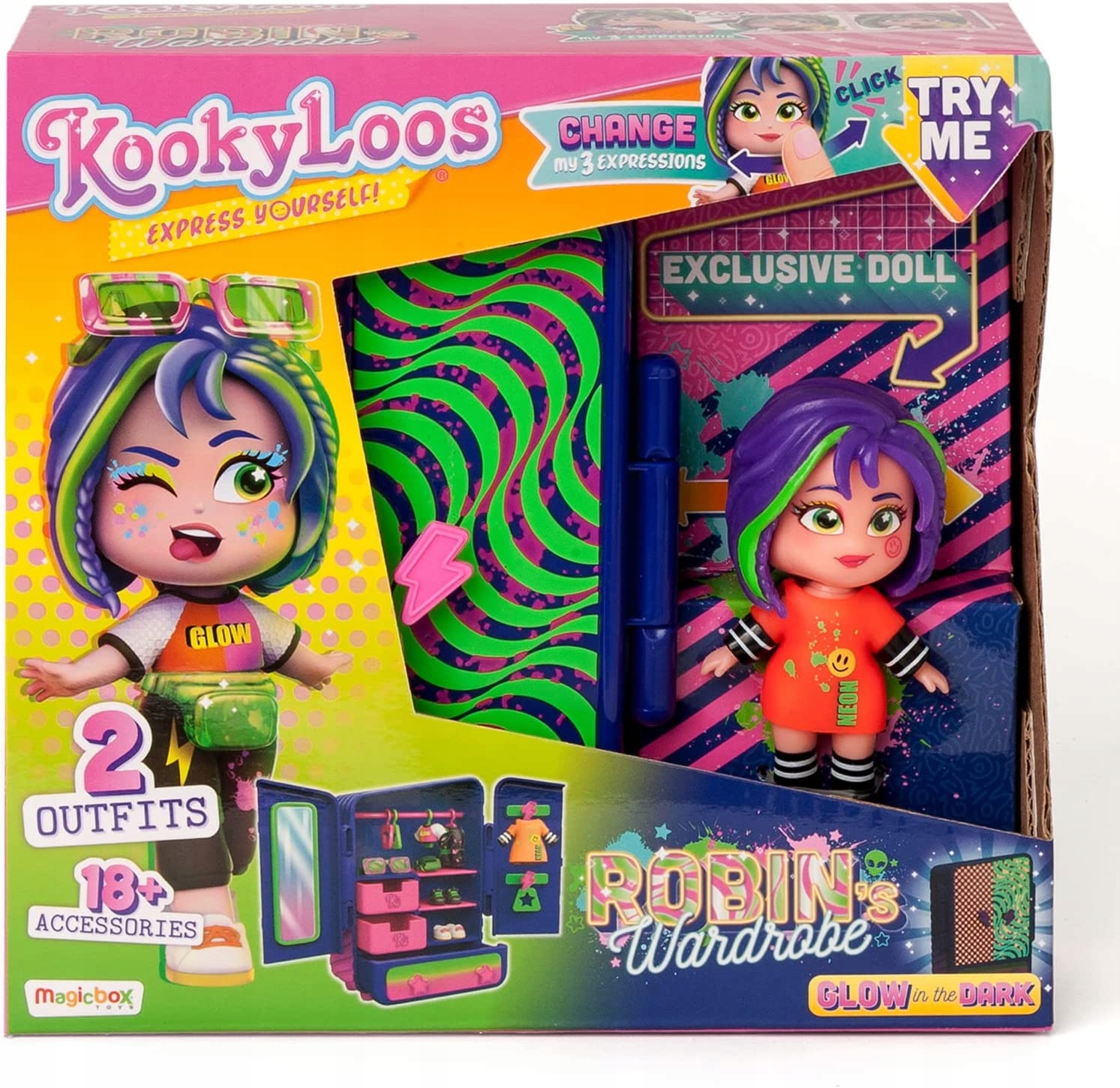 

Kookyloos 2 Szafa Garderoba Lalka Robin Akcesoria