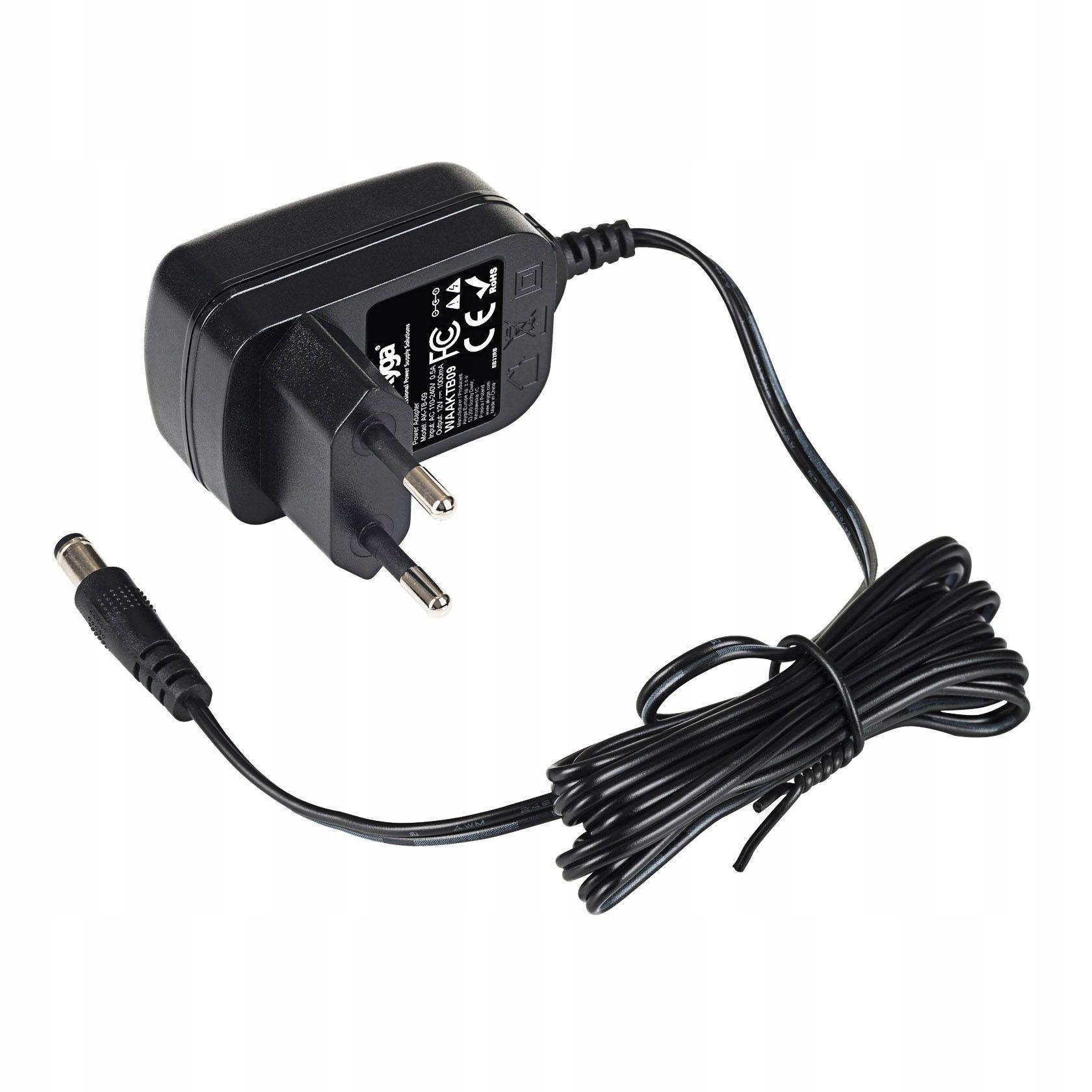 Akyga Adapter Zasilacz Sieciowy Do Laptop Telefon Router 12V 0,5A DC 1,4M
