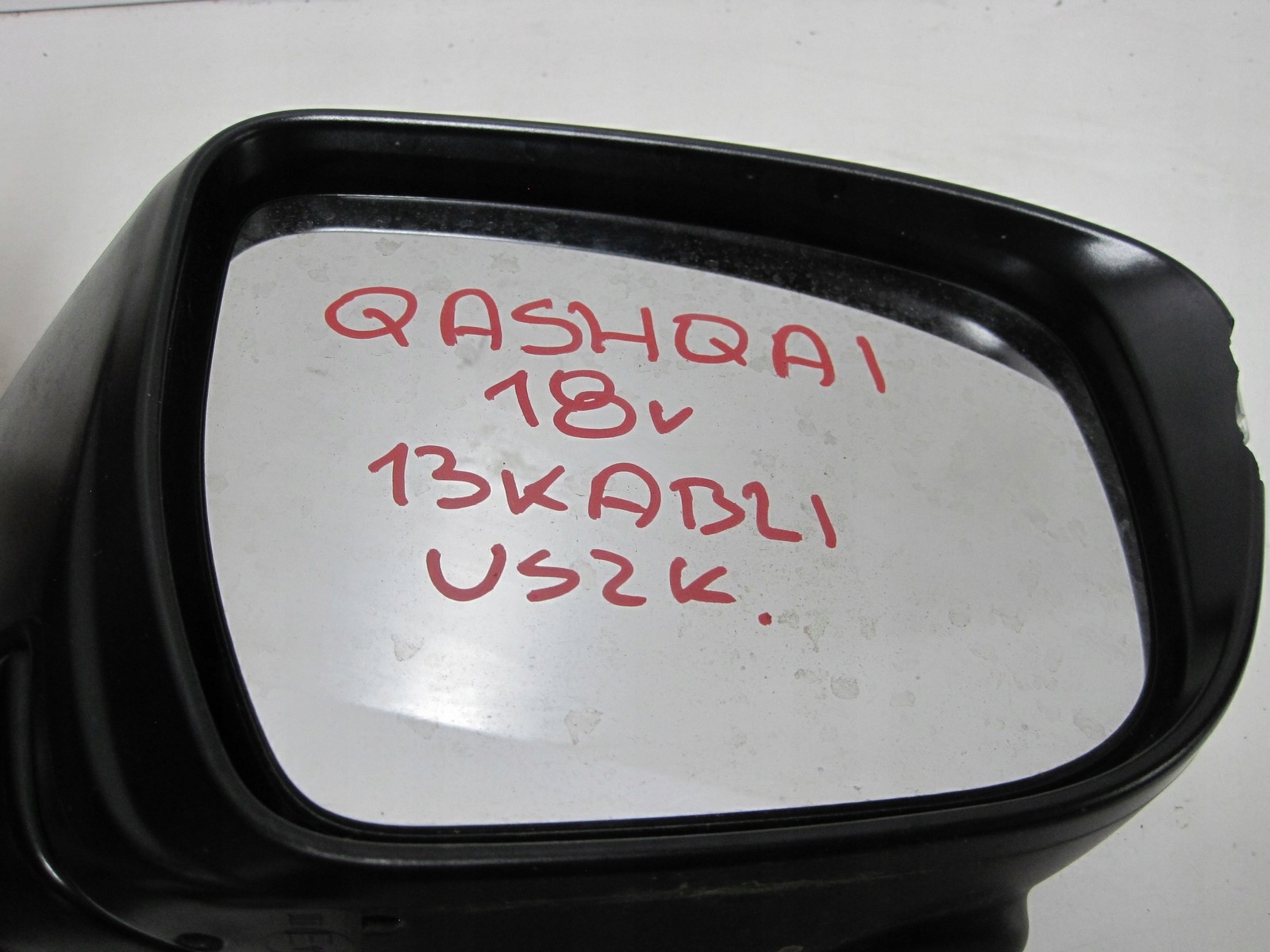 mirror right NISSAN QASHQAI KAMERA damag.