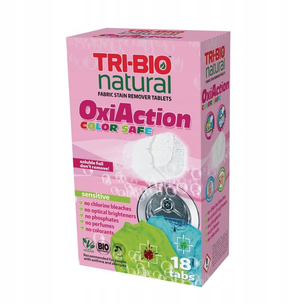 

Tabletki do Prania Kolorowego Oxi-action Tri-bio