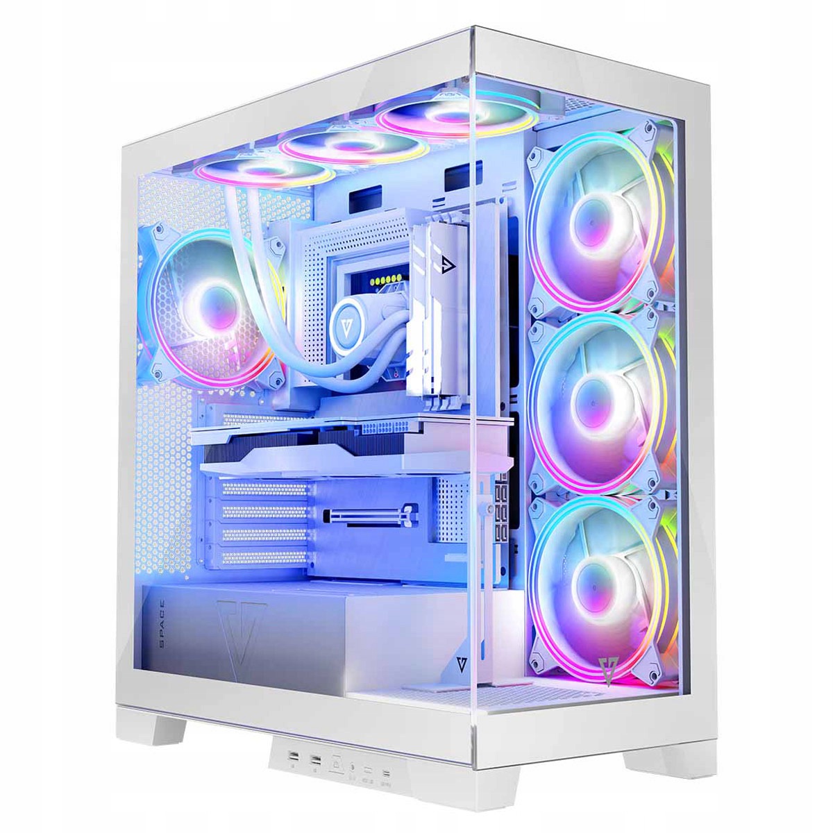 Modecom Volcano Space Apex Argb MIDI Herná počítačová skriňa biela