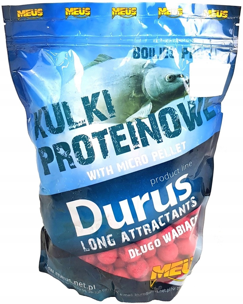 Kulki Zanętowe Meus Durus 15mm 1kg Truskawka