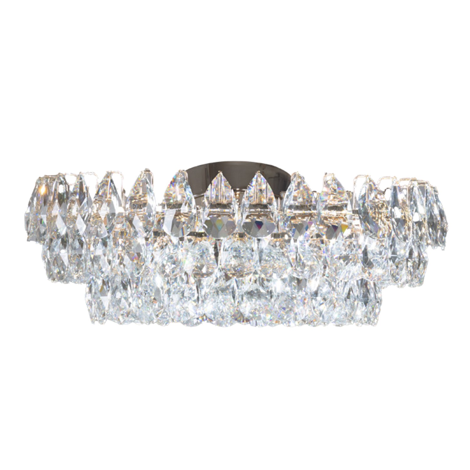 Elegantná lampa napodobňujúca korunu, kryštál zlato do kuchyne nad doskou Barletta